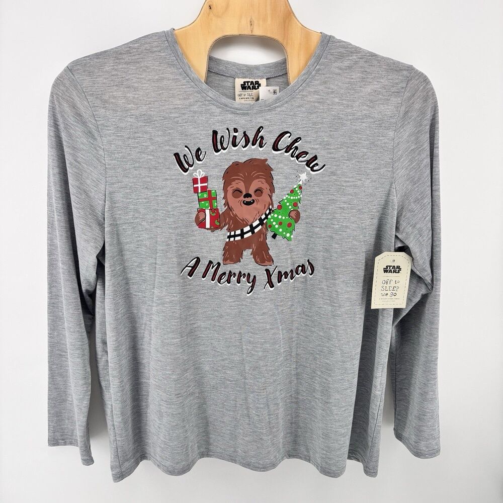Star Wars Munki Munki Men's XXL Chewbacca Christmas Pajama Top NWT
